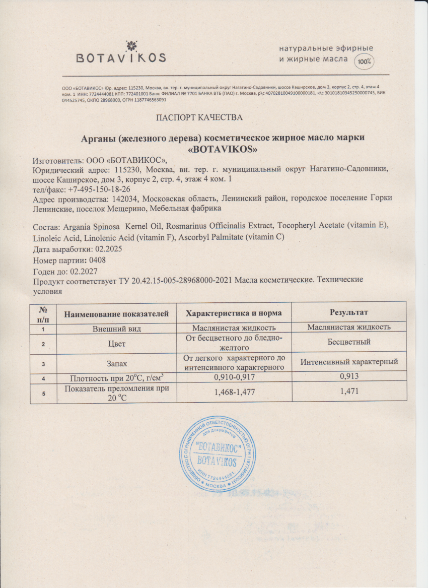 Паспорт №022025